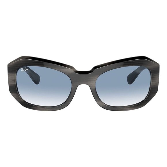 New RAY-BAN Beate Grey Rectangle RB2212 14043F Sunglasses Women - Picture 2 of 6